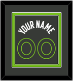 Minnesota Name & Number - Dark Gray Statement - Double Mat 2