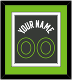 Minnesota Name & Number - Dark Gray Statement - Double Mat 3