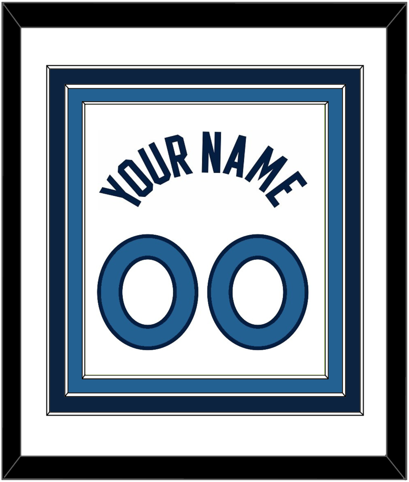 Minnesota Name & Number - White Association - Premier Tier 1