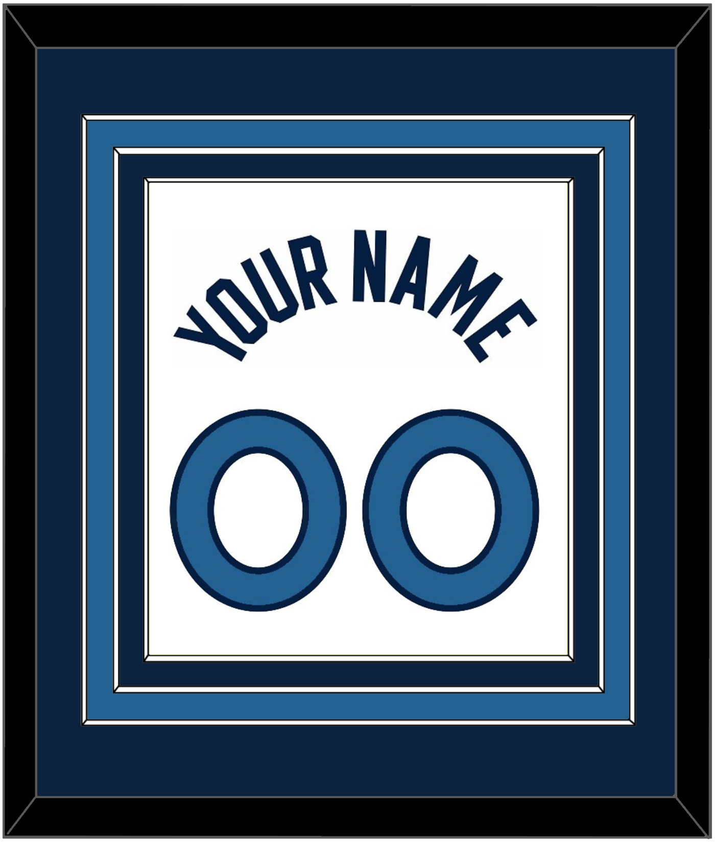 Minnesota Name & Number - White Association - Premier Tier 2