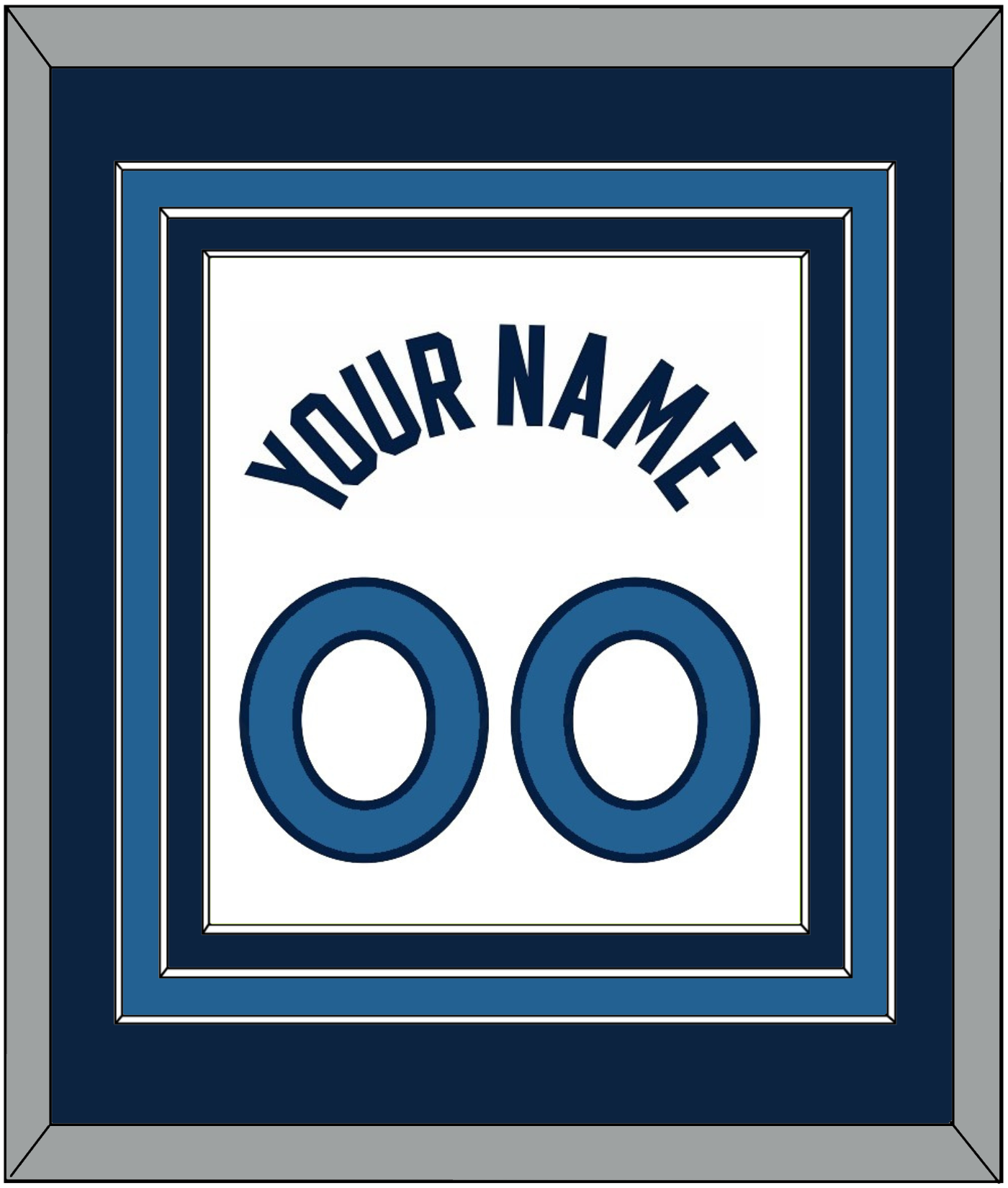 Minnesota Name & Number - White Association - Premier Tier 2