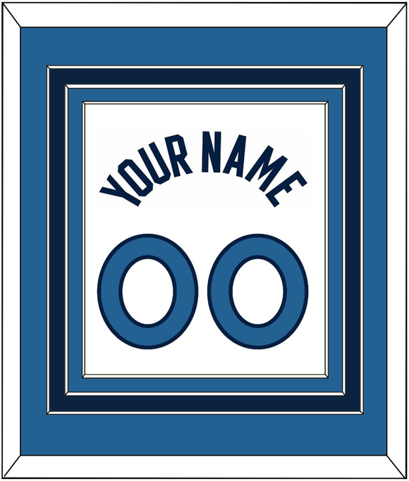 Minnesota Name & Number - White Association - Triple Mat 3