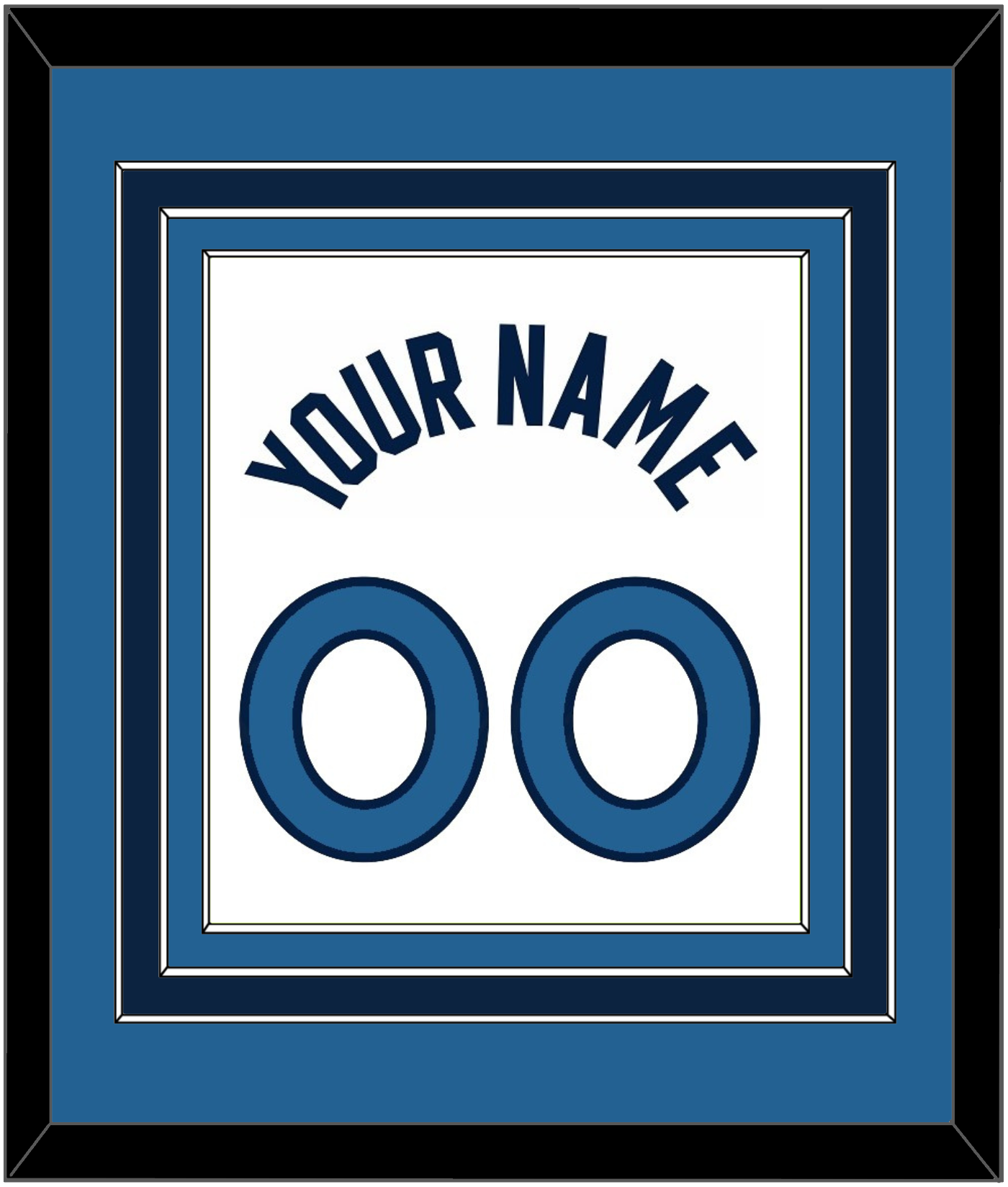 Minnesota Name & Number - White Association - Premier Tier 3