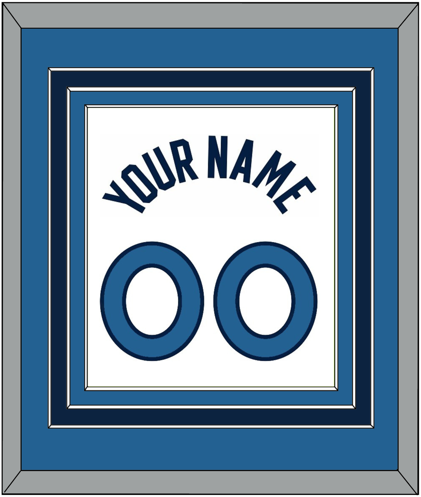 Minnesota Name & Number - White Association - Premier Tier 3