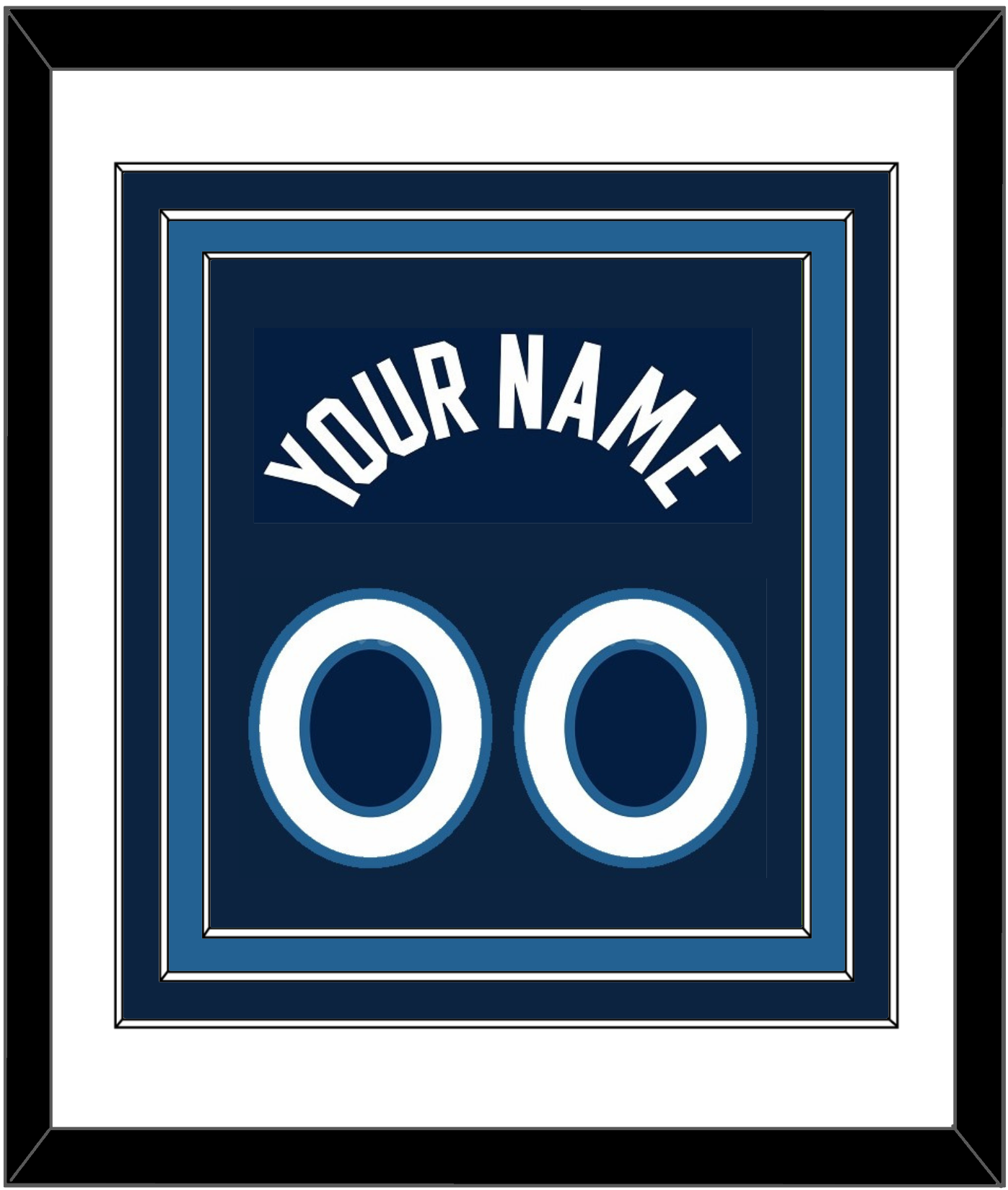Minnesota Name & Number - Navy Icon - Premier Tier 1