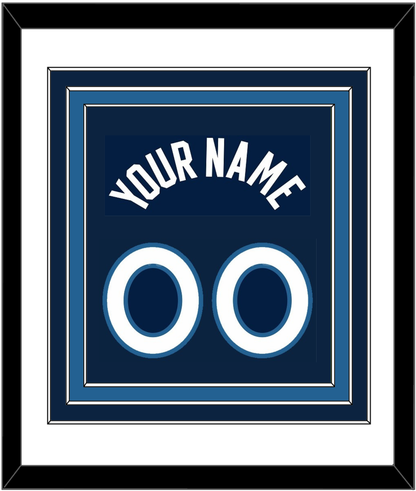 Minnesota Name & Number - Navy Icon - Premier Tier 1