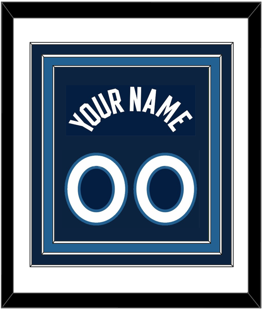 Minnesota Name & Number - Navy Icon - Premier Tier 1
