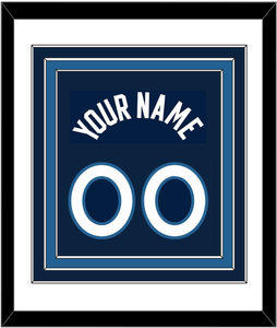 Minnesota Name & Number - Navy Icon - Triple Mat 1