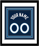 Minnesota Name & Number - Navy Icon - Triple Mat 1