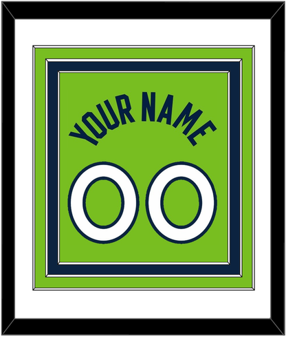 Minnesota Name & Number - Neon Green Statement (2017-2022) - Premier Tier 1