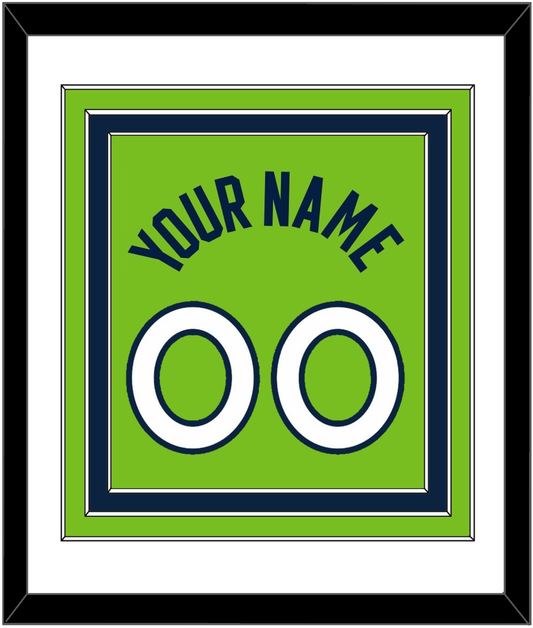 Minnesota Name & Number - Neon Green Statement (2017-2022) - Premier Tier 1