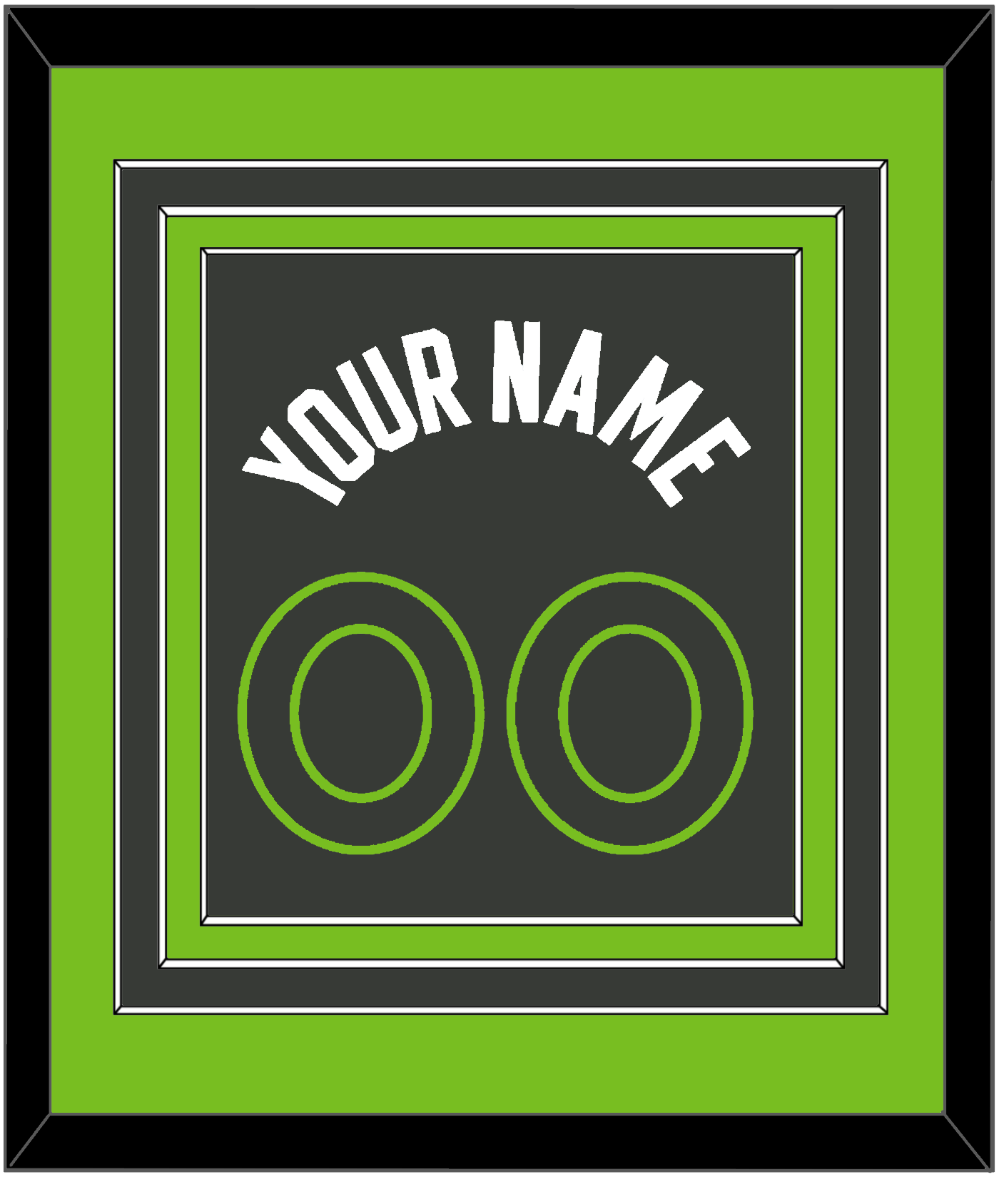 Minnesota Name & Number - Dark Gray Statement - Premier Tier 3