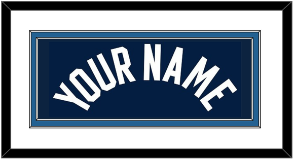 Minnesota Name - Navy Icon - Double Mat 1