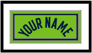 Minnesota Name - Neon Green Statement - Triple Mat 1