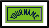 Minnesota Name - Neon Green Statement - Triple Mat 1