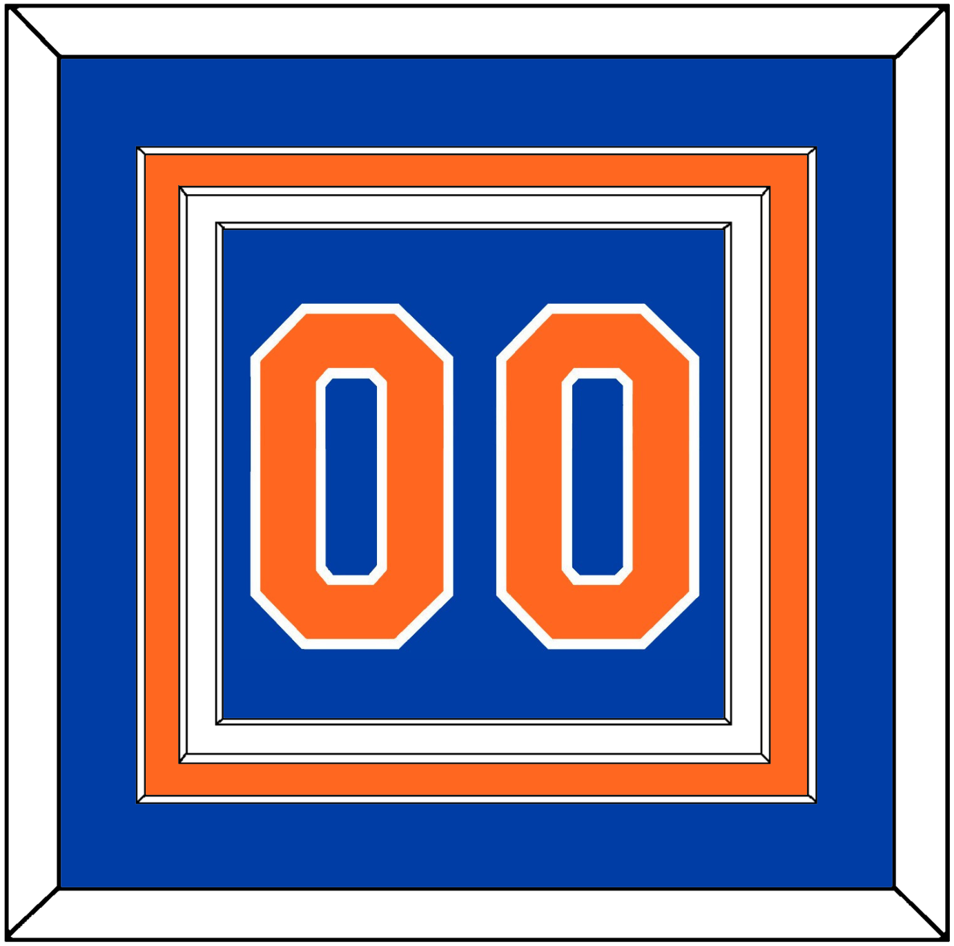 New York Number - Road Blue - Premier Tier 2