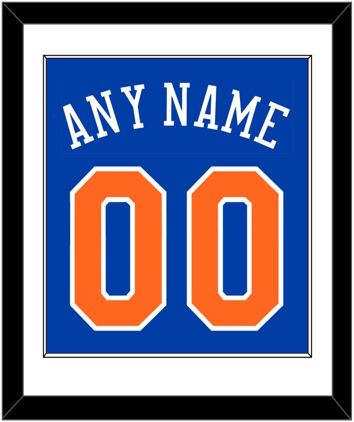 New York Name & Number - Road Blue - Essential Tier 1