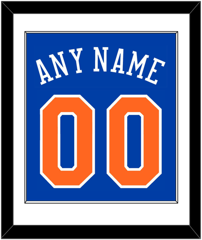 New York Name & Number - Road Blue - Essential Tier 1