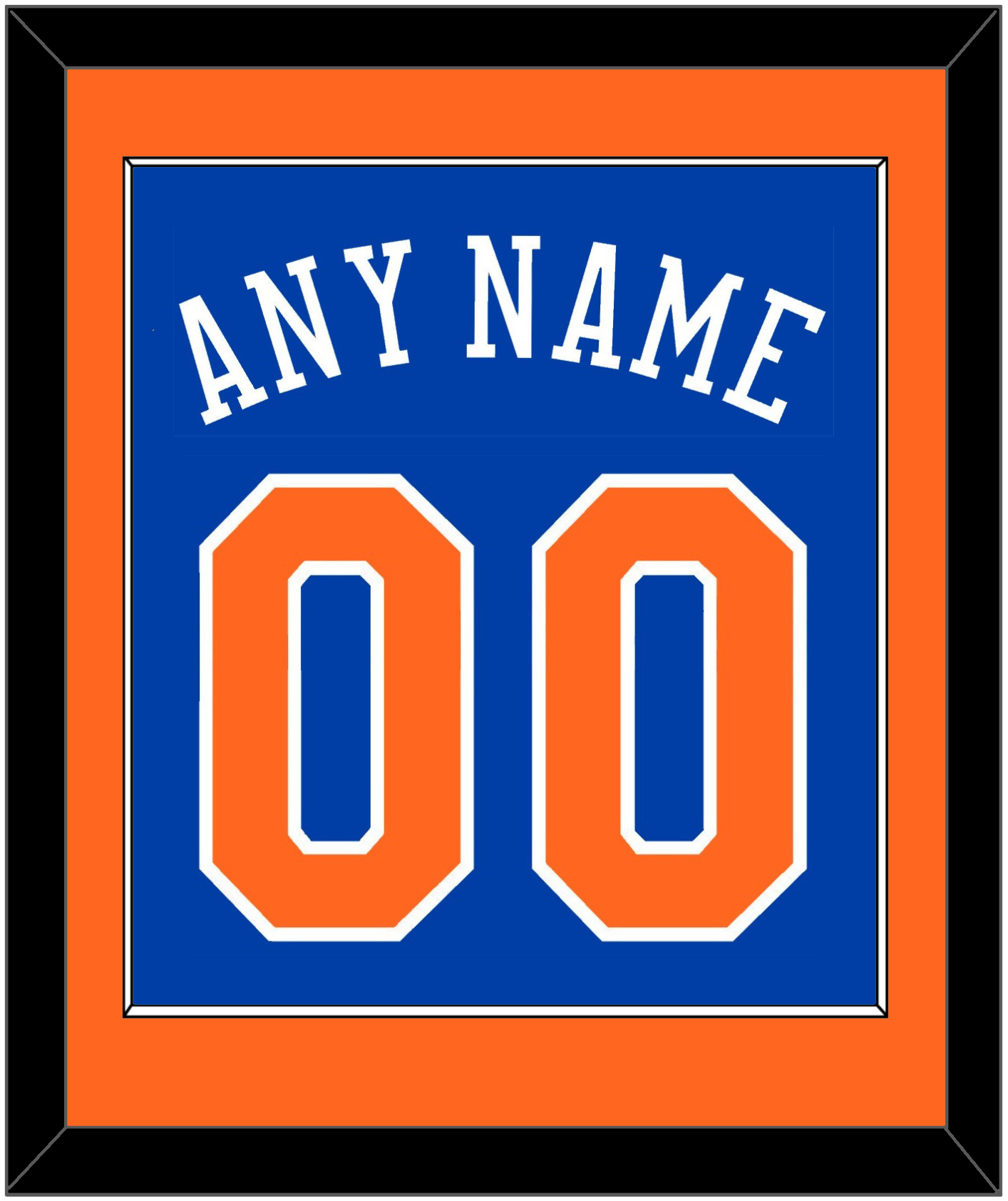 New York Name & Number - Road Blue - Essential Tier 2