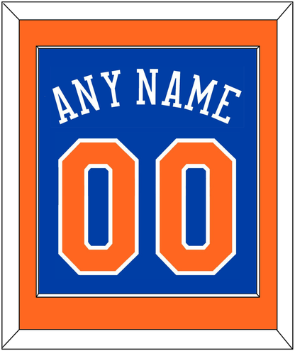New York Name & Number - Road Blue - Essential Tier 2