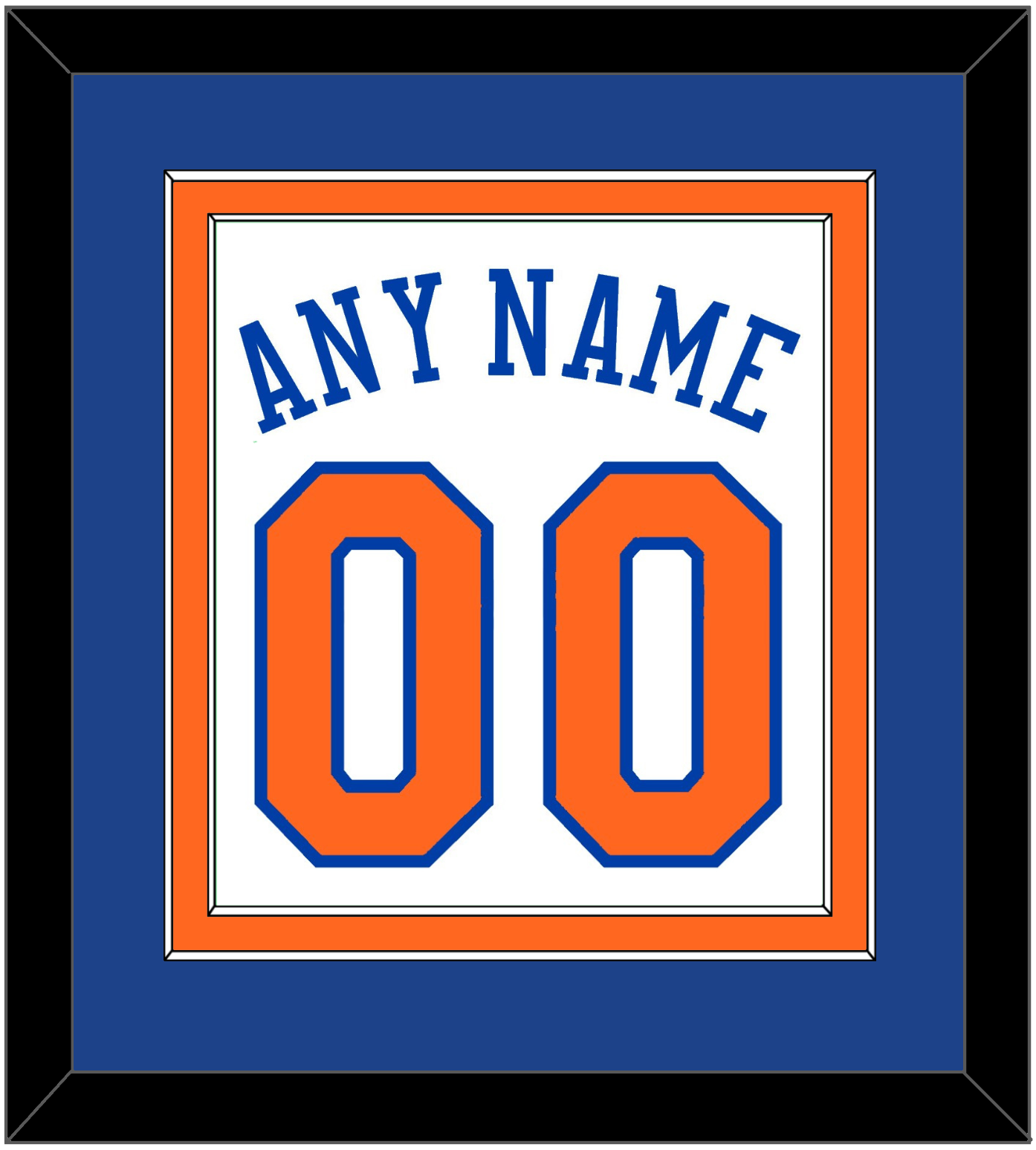 New York Name & Number - Home White - Signature Tier 2
