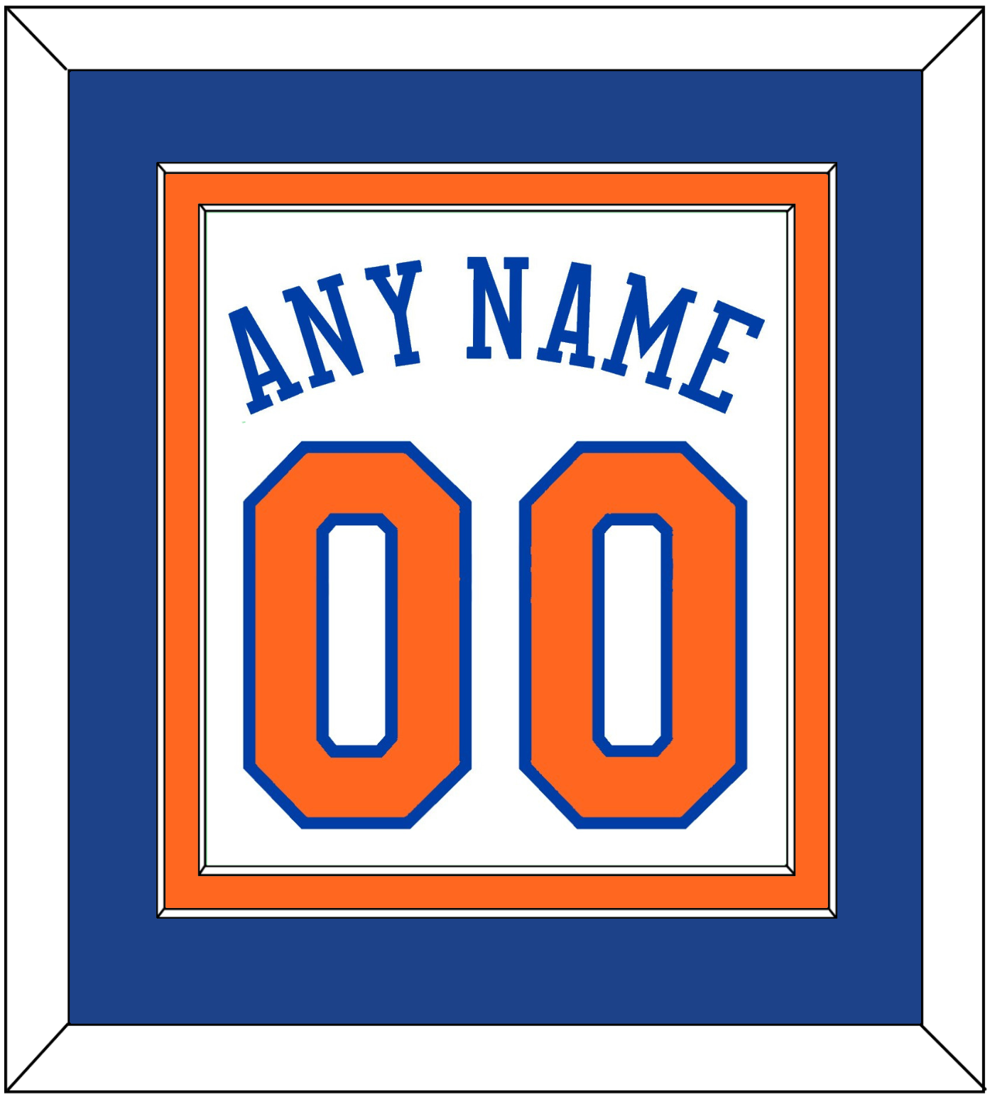 New York Name & Number - Home White - Signature Tier 2