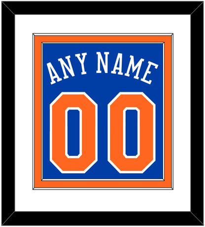 New York Name & Number - Road Blue - Signature Tier 1