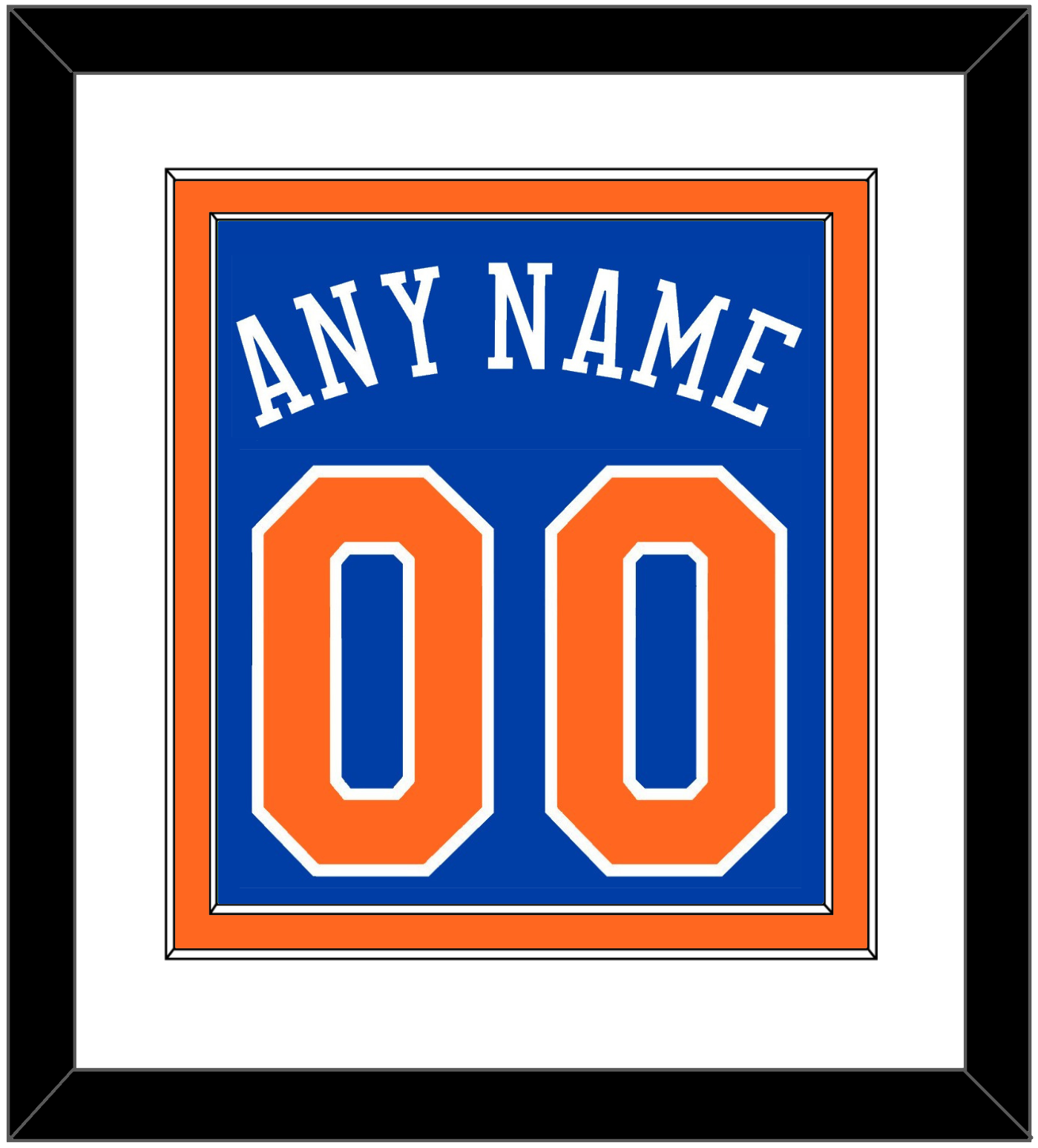 New York Name & Full-Size Number - Combined