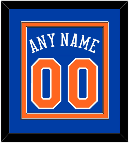 New York Name & Number - Road Blue - Signature Tier 2