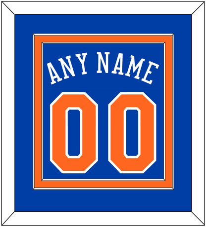 New York Name & Number - Road Blue - Signature Tier 2
