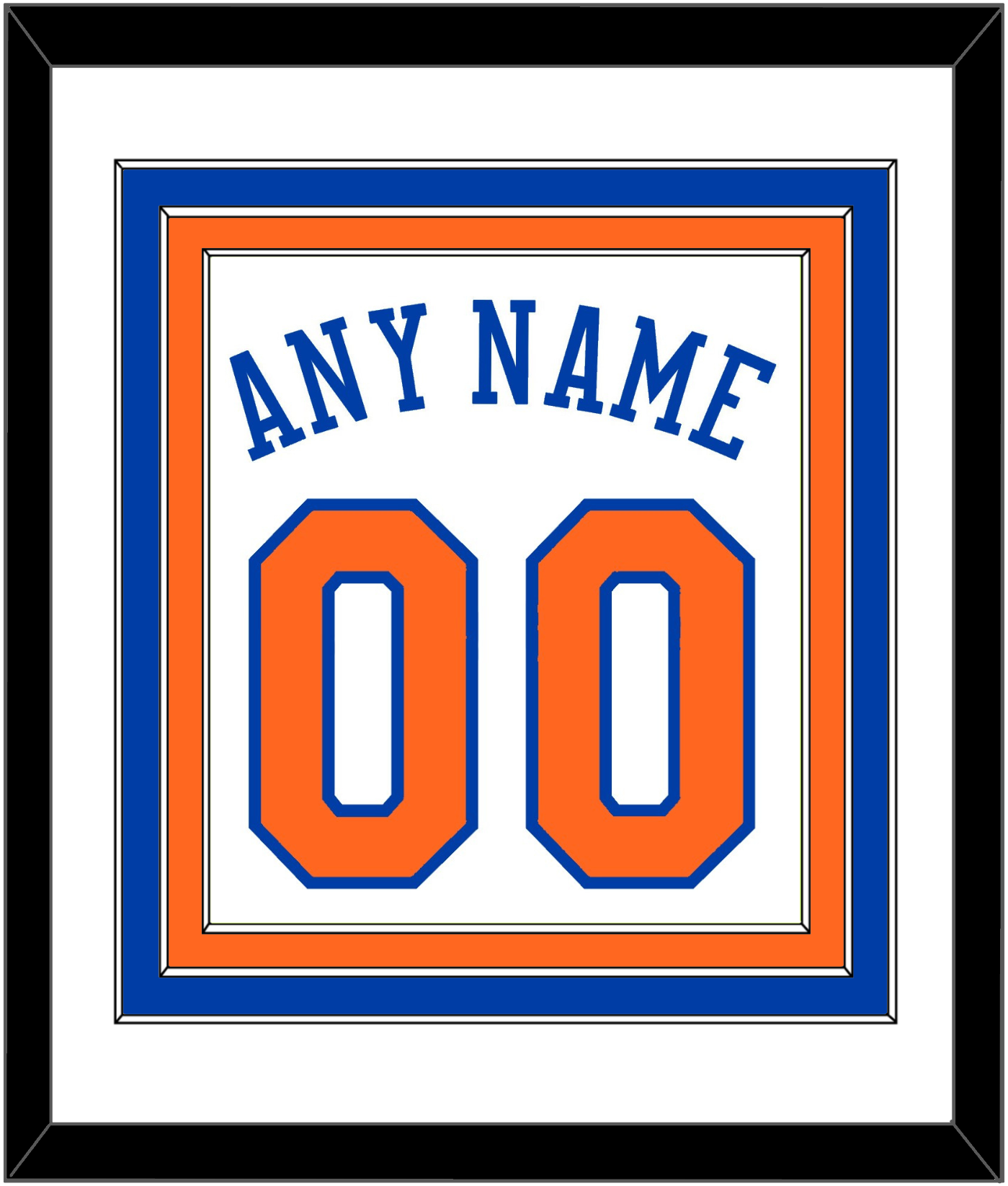 New York Name & Number - Home White - Premier Tier 1