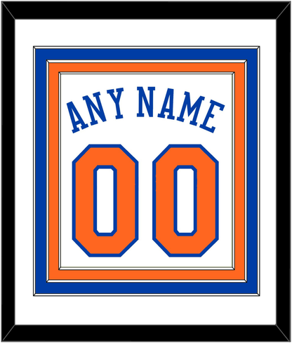 New York Name & Number - Home White - Premier Tier 1