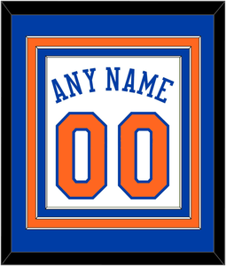 New York Name & Number - Home White - Triple Mat 2