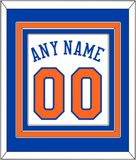 New York Name & Number - Home White - Triple Mat 2