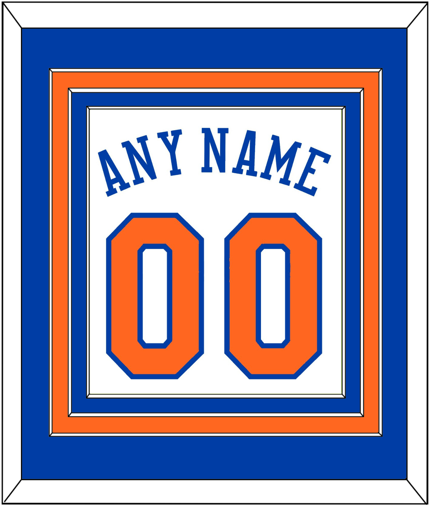 New York Name & Full-Size Number - Combined