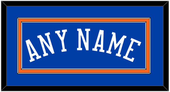 New York Name - Road Blue - Double Mat 2