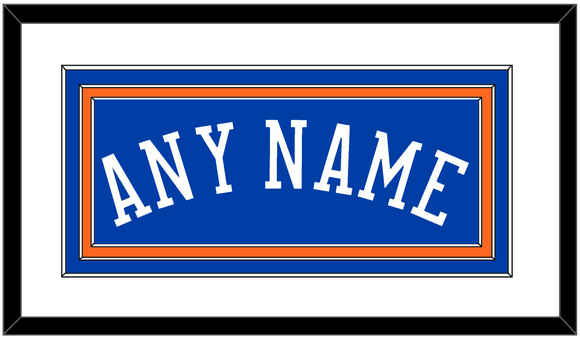 New York Name - Road Blue - Triple Mat 1