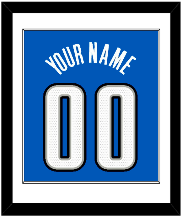 Orlando Name & Number - Blue Statement - Single Mat 1
