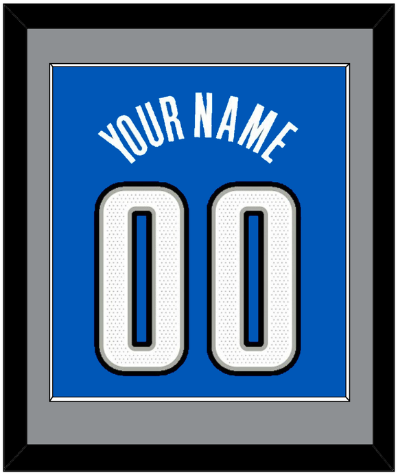 Orlando Name & Number - Blue Statement - Single Mat 2
