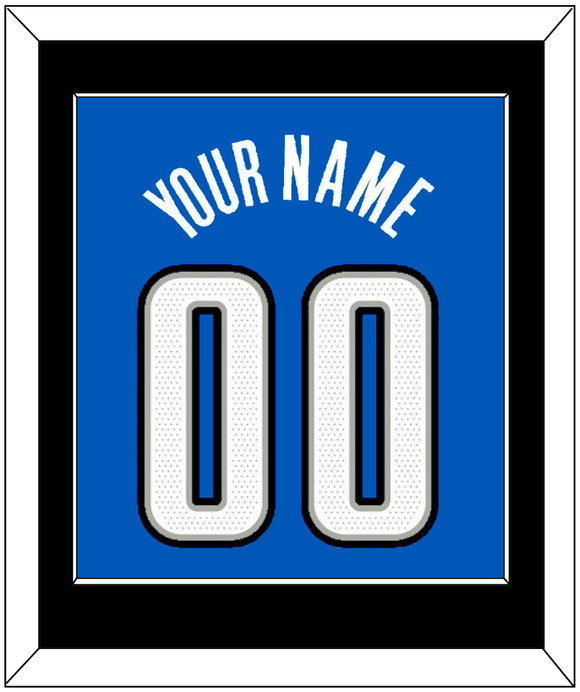 Orlando Name & Number - Blue Statement - Single Mat 3
