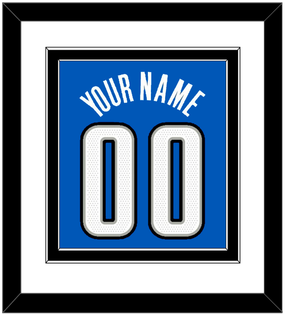 Orlando Name & Number - Blue Statement - Double Mat 1