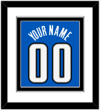 Orlando Name & Number - Blue Statement - Double Mat 1