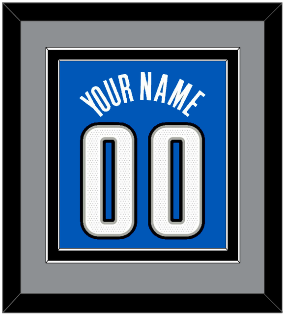 Orlando Name & Number - Blue Statement - Double Mat 2
