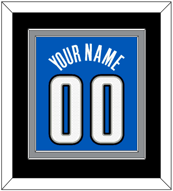 Orlando Name & Number - Blue Statement - Double Mat 3