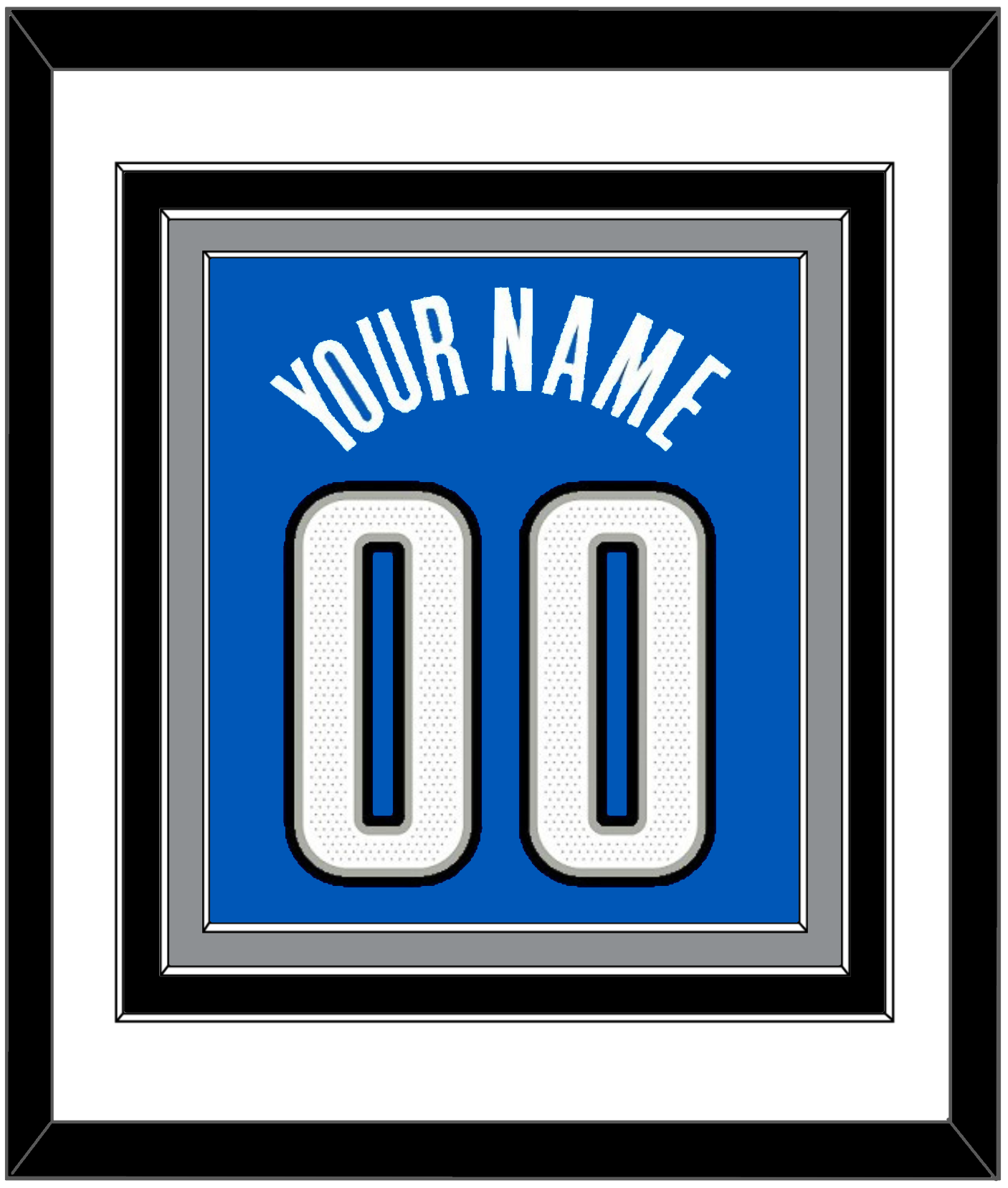 Orlando Name & Number - Blue Statement - Premier Tier 1