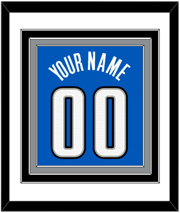 Orlando Name & Number - Blue Statement - Triple Mat 1