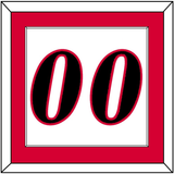 Philadelphia Number - Home White (1997-2009) - Single Mat 2