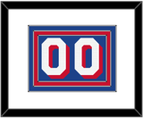 Philadelphia Number - Blue Icon - Triple Mat 1