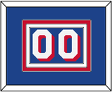 Philadelphia Number - Blue Icon - Triple Mat 2