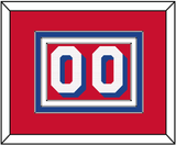 Philadelphia Number - Red Statement - Triple Mat 2